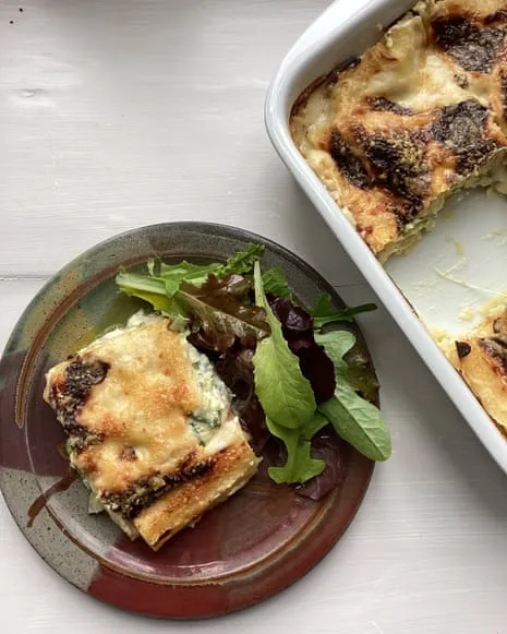 Rachel Roddy's Dish for Layered Pasta with Summer Squash and Three Cheeses