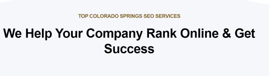 Colorado Springs SEO